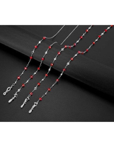 Cadena de Gafas Acero Inoxidable Hecha a Mano 74.93 cm