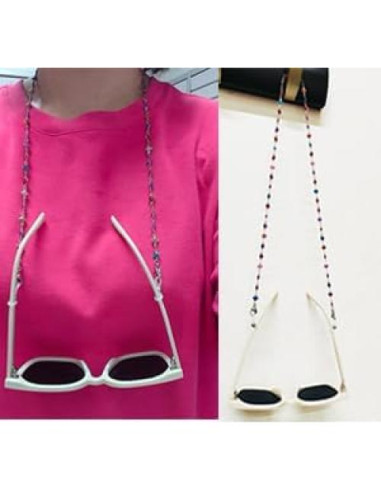 Cadena de Gafas Acero Inoxidable Hecha a Mano 74.93 cm