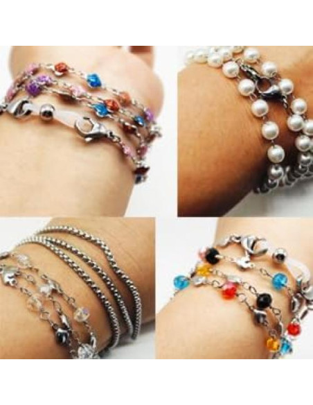 Cadena de Gafas Acero Inoxidable Hecha a Mano 74.93 cm