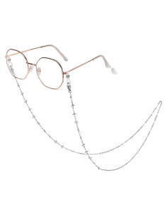 Cadena de Gafas de Acero Inoxidable Hecha a Mano 75 cm