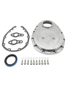 Cubierta de Cadena de Tiempo Aluminio Pulido SHLPDFM para Chevy SBC