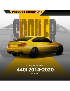 Alerón Trasero BMW F32 Coupe 440i 430i 428i 2014-2020 Fibra de Carbono 2