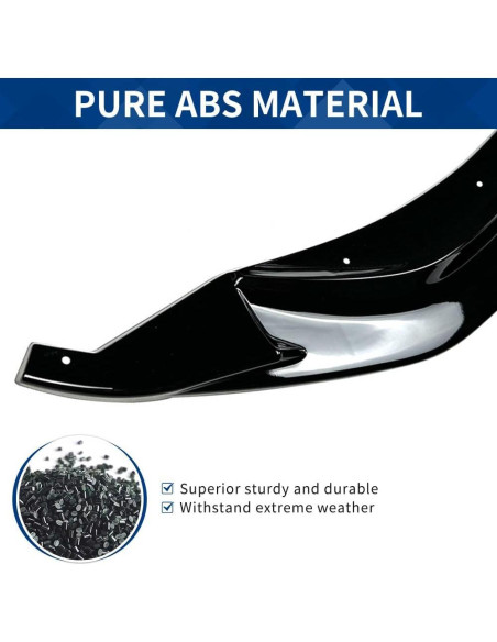 Labio Frontal BMW M3 M4 2015-2020 XPHAZZ ABS Negro Brillante