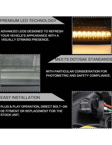 Luces Traseras VLAND Ahumadas para Mitsubishi Lancer EVO X 2008-2020