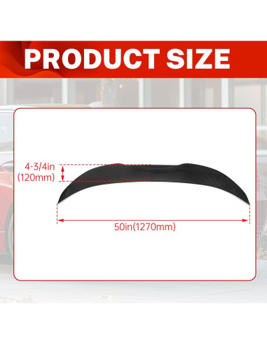 Spoiler Duckbill BMW F10 F18 5 Series 2010-2017 Fibra Carbono