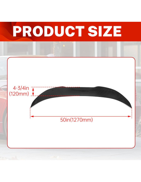 Spoiler Duckbill BMW F10 F18 5 Series 2010-2017 Fibra Carbono