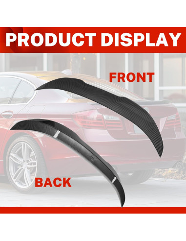 Spoiler Duckbill BMW F10 F18 5 Series 2010-2017 Fibra Carbono