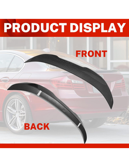 Spoiler Duckbill BMW F10 F18 5 Series 2010-2017 Fibra Carbono