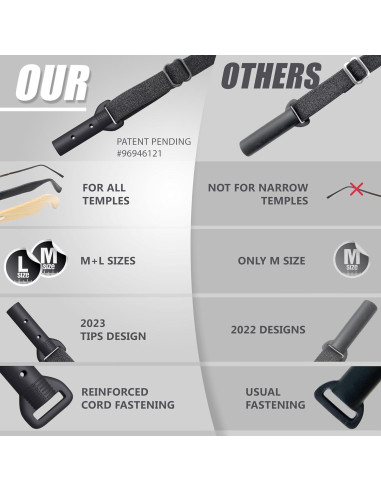 Soporte para Gafas SIGONNA - Cordón Ajustable Antideslizante