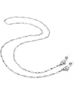 Cadena de Gafas Acero Inoxidable Hecha a Mano 75 cm 2