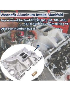 Colector de Admisión Weonefit para Ford FE V8 352-428ci 2