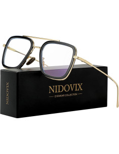 Gafas bloqueadoras de luz azul NIDOVIX estilo Tony Stark 2