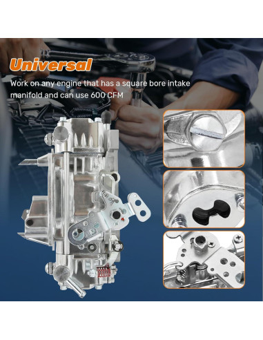 Carburador Genérico 0-80457S 600 CFM 4 Barriles Choke Eléctrico