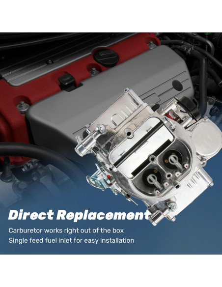 Carburador Genérico 0-80457S 600 CFM 4 Barriles Choke Eléctrico