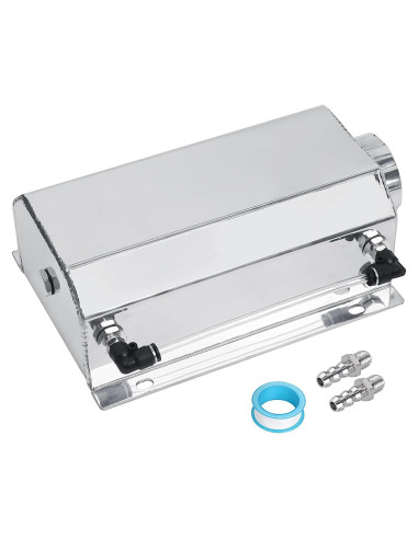 Tanque de Expansión de Refrigerante LokoCar 2L Aluminio Plateado