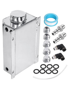 Tanque de Expansión de Refrigerante LokoCar 2L Aluminio Plateado 2