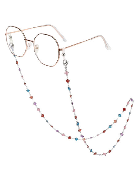 Cadena de Gafas de Acero Inoxidable Hecha a Mano 75 cm