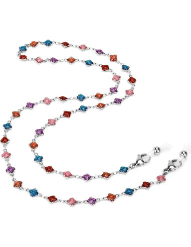 Cadena de Gafas de Acero Inoxidable Hecha a Mano 75 cm