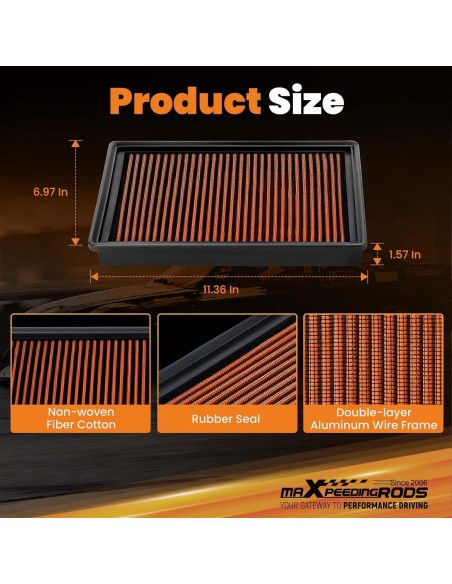 Filtro de Aire Lavable maXpeedingrods para Audi y VW 2013-2021