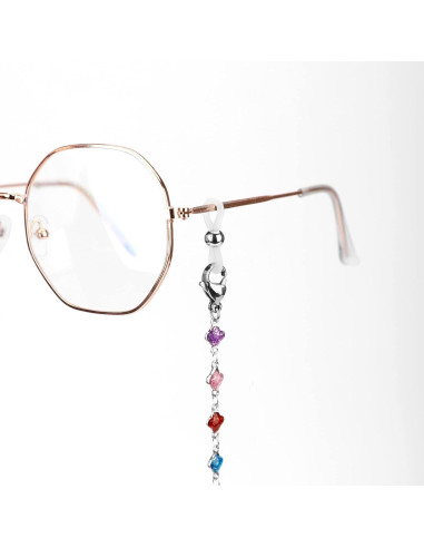 Cadena de Gafas de Acero Inoxidable Hecha a Mano 75 cm