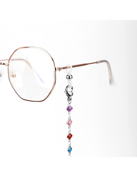 Cadena de Gafas de Acero Inoxidable Hecha a Mano 75 cm