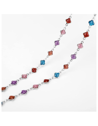 Cadena de Gafas de Acero Inoxidable Hecha a Mano 75 cm