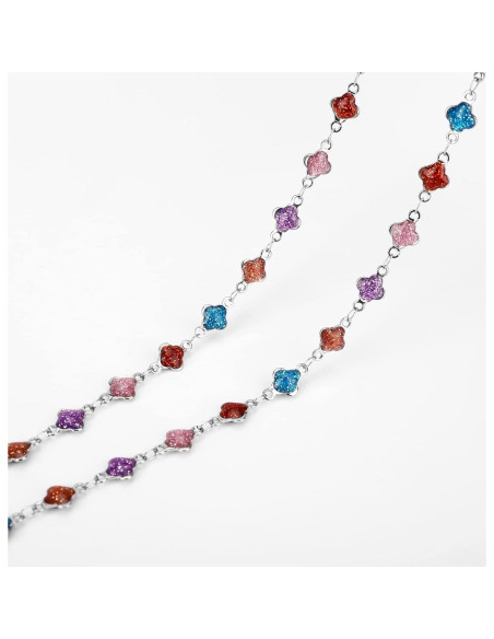 Cadena de Gafas de Acero Inoxidable Hecha a Mano 75 cm