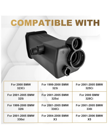 Tanque de Refrigerante PartsFlow con Tapa para BMW 1999-2010