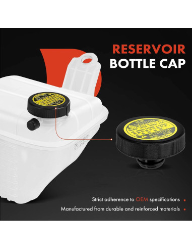 Tanque de refrigerante A-Premium con tapa para Toyota y Lexus