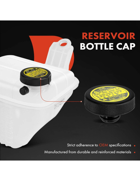 Tanque de refrigerante A-Premium con tapa para Toyota y Lexus