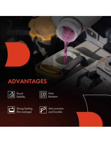 Tanque de refrigerante A-Premium con tapa para Toyota y Lexus