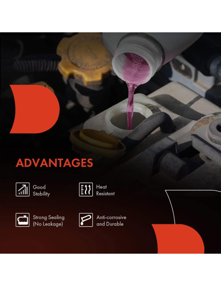 Tanque de refrigerante A-Premium con tapa para Toyota y Lexus