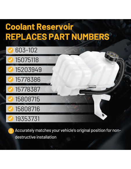 Tanque de Refrigerante SYKRSS 603-102 Compatible Chevy