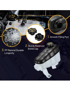 Tanque de Refrigerante SYKRSS 603-973 Compatible GMC/Chevy 2