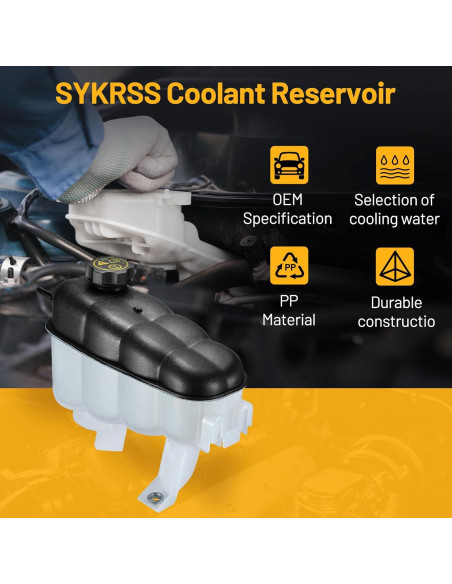 Tanque de Refrigerante SYKRSS 603-973 Compatible GMC/Chevy