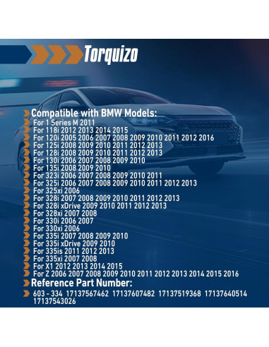 Tanque de Refrigerante Torquizo con Sensor y Tapa para BMW