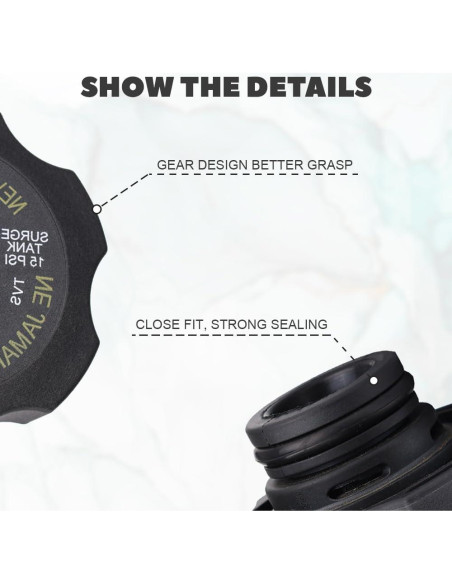 Tapa de Radiador Middrivr para Chevy y Buick - ABS 15075118