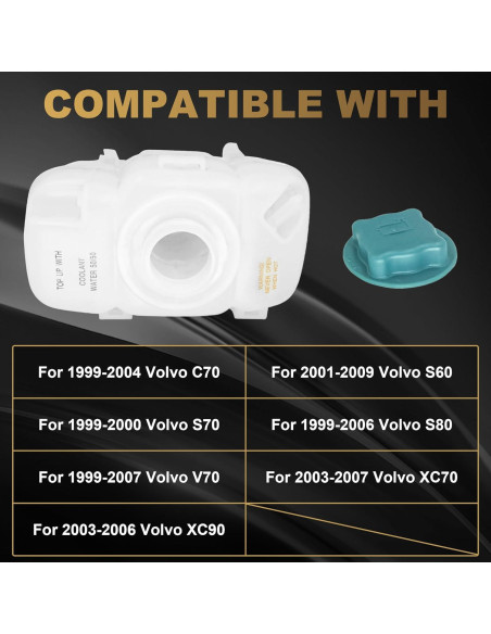 Tanque de Refrigerante PartsFlow para Volvo 1998-2014