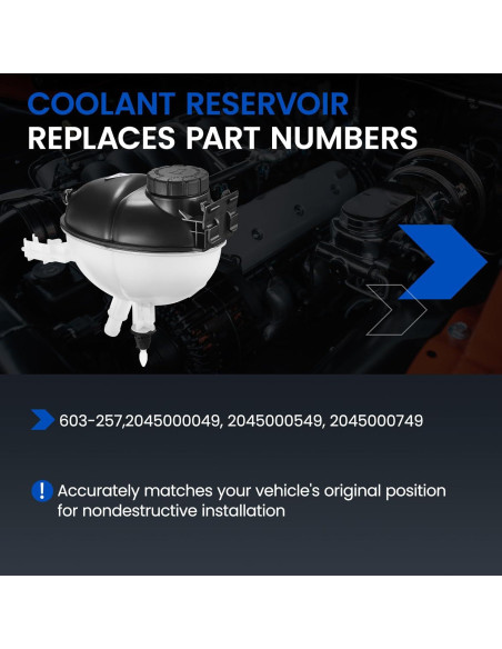 Tanque de Refrigerante SYKRSS 603-257 Compatible Mercedes-Benz