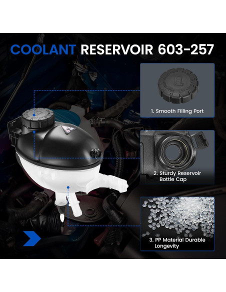 Tanque de Refrigerante SYKRSS 603-257 Compatible Mercedes-Benz