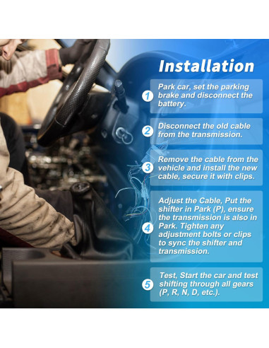 Cable de Cambio de Transmisión Automática VekAuto 0.69kg Ford