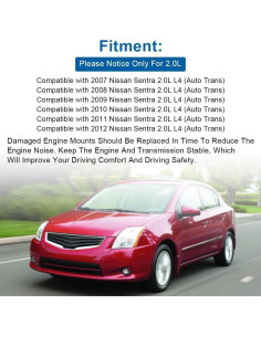 Soporte de Transmisión del Motor JDMON Izquierdo Nissan Sentra 2.0L 2007-2012 2