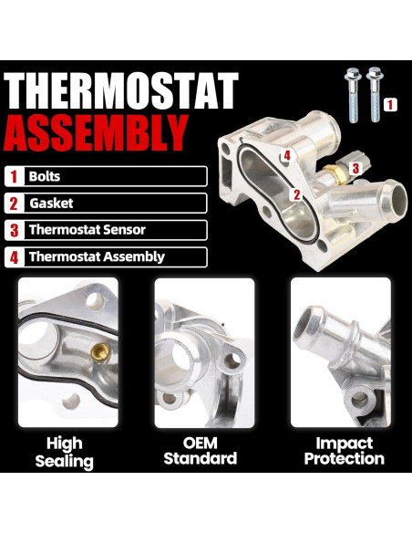 Conjunto Termostato Refrigerante MITZONE Aluminio Ford Fiesta 2011-2019