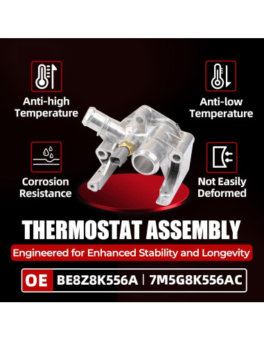 Conjunto Termostato Refrigerante MITZONE Aluminio Ford Fiesta 2011-2019