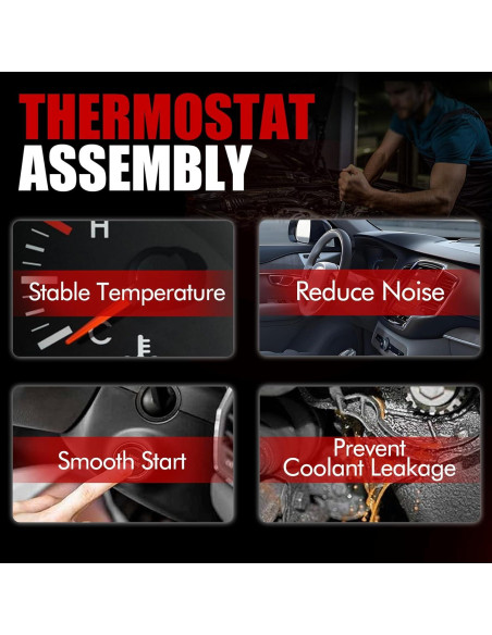 Conjunto Termostato Refrigerante MITZONE Aluminio Ford Fiesta 2011-2019