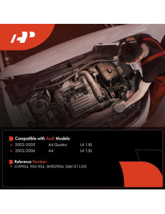 Carcasa Termostato Agua A-Premium para Audi A4 1.8L 2002-2006 2