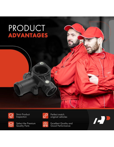 Carcasa Termostato Agua A-Premium para Audi A4 1.8L 2002-2006