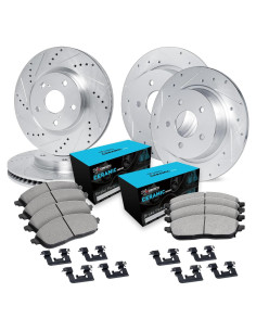 Kit de Frenos R1 Concepts Cerámicos Delanteros y Traseros Mitsubishi Lancer 2009-2015