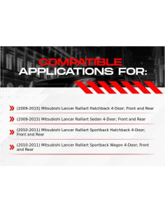 Kit de Frenos R1 Concepts Cerámicos Delanteros y Traseros Mitsubishi Lancer 2009-2015 2