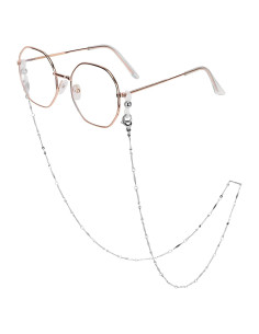 Cadena de Gafas Acero Inoxidable Hecha a Mano 74.93 cm